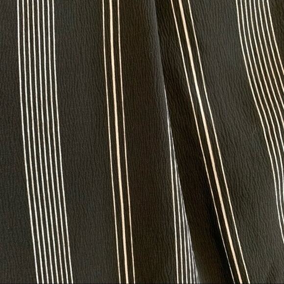 New Look Black Striped Tie Front High Rise Shorts - Picture 10 of 10